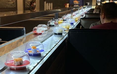 they do not take the <strong>sushi</strong> that they make in the morning (at 11am) off of the <strong>conveyer belt</strong> until 4pm (or sometimes later). . Conveyor belt sushi near me